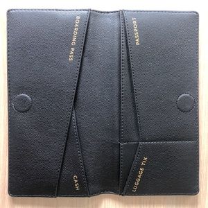 LOVE AND LORE BLACK TRAVEL WALLET